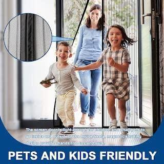 Door Curtain-Mesh Screen Net Home Magnetic Foldable Anti Mosquito Door Curtain
